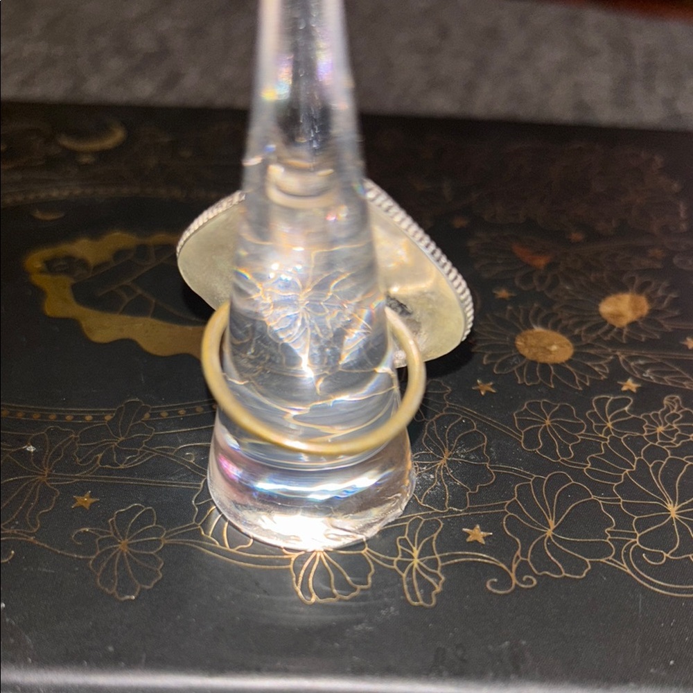 Translucent Brown Agate Stone Ring - image 4